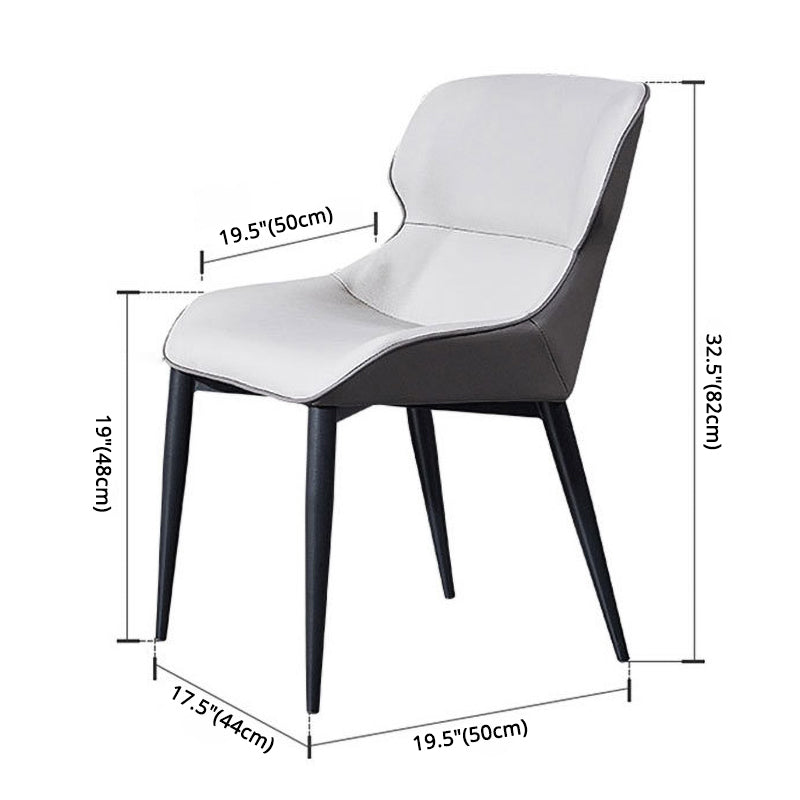 European Glam Style Metal Chair Set Wingback Side Dining Room Kitchen Chairs