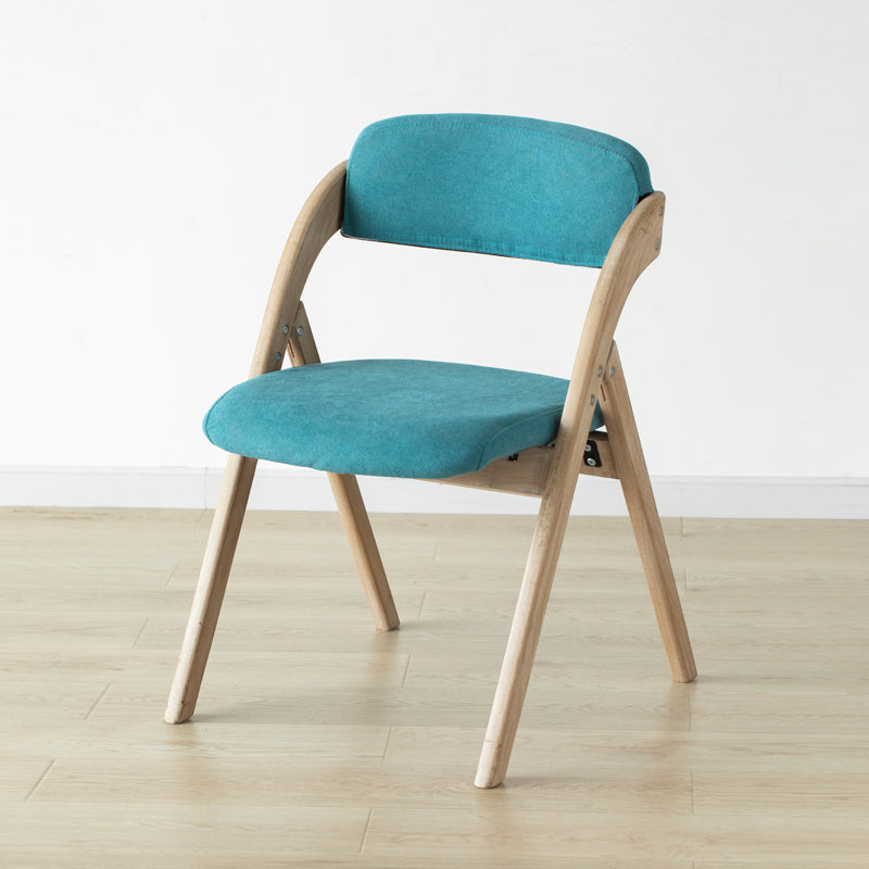 Home Scandinavian Side Chair Upholstered Open Back Wood Folding Dining Room Chair