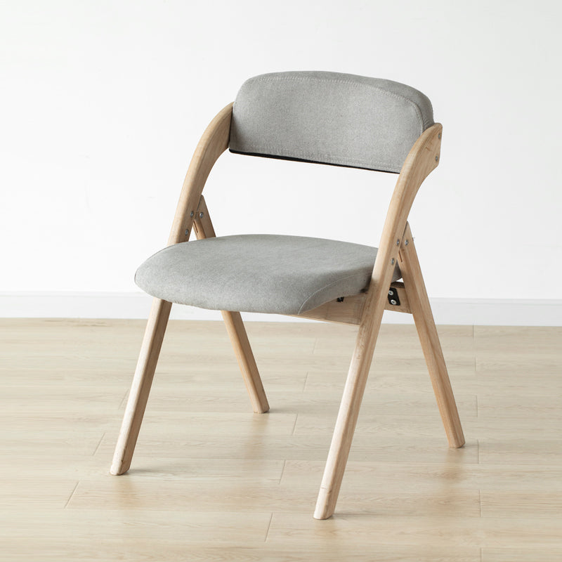 Home Scandinavian Side Chair Upholstered Open Back Wood Folding Dining Room Chair
