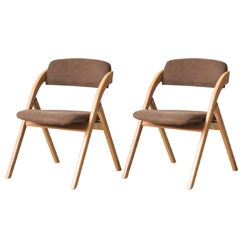 Home Scandinavian Side Chair Upholstered Open Back Wood Folding Dining Room Chair