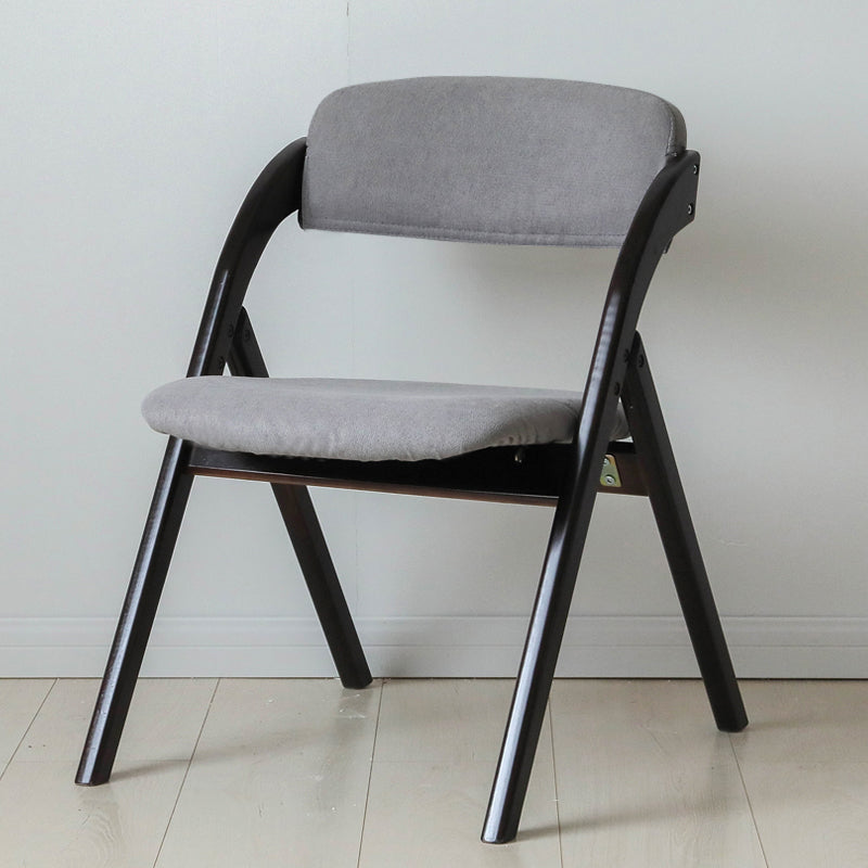 Home Scandinavian Side Chair Upholstered Open Back Wood Folding Dining Room Chair