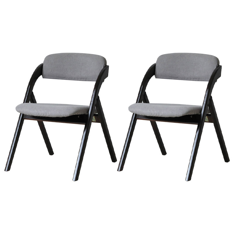 Home Scandinavian Side Chair Upholstered Open Back Wood Folding Dining Room Chair
