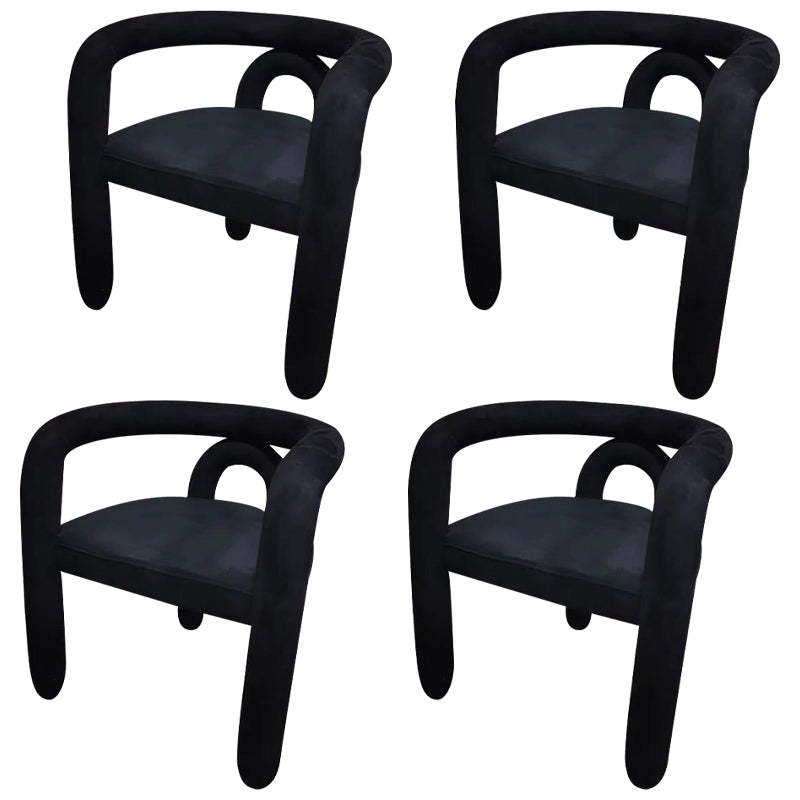 Glam Style Design Cashmere Chair Fork Bone Back Arm Kitchen Dining Chairs