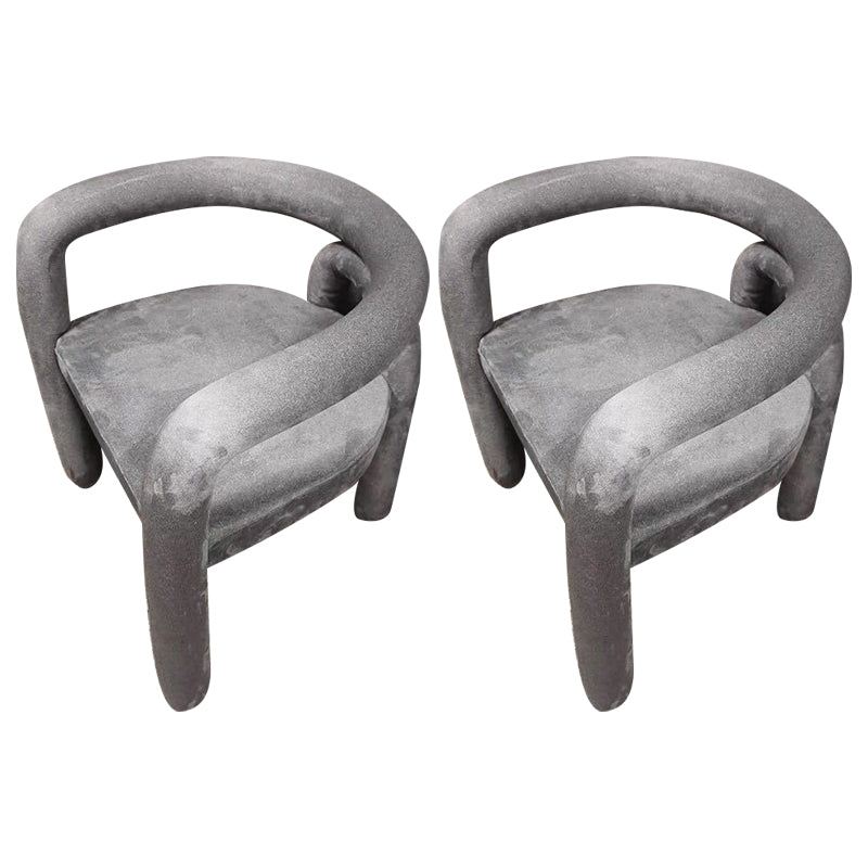 Glam Style Design Cashmere Chair Fork Bone Back Arm Kitchen Dining Chairs