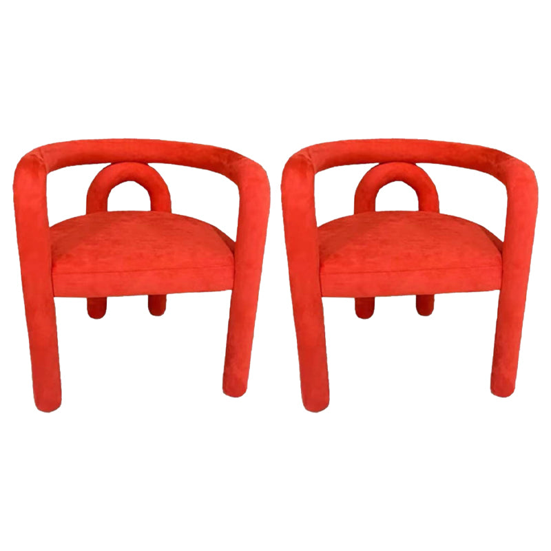 Glam Style Design Cashmere Chair Fork Bone Back Arm Kitchen Dining Chairs