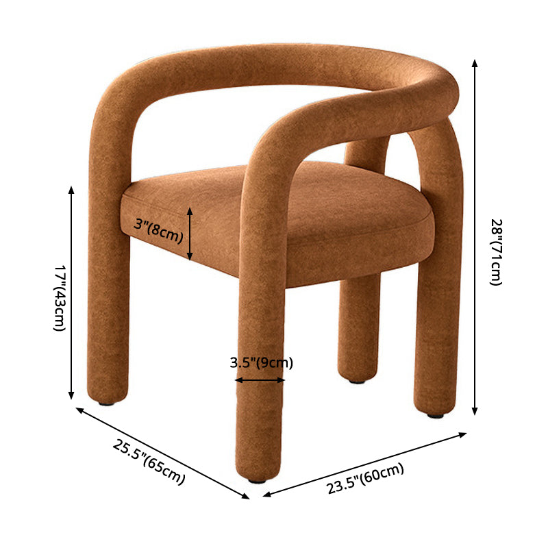 Glam Style Design Cashmere Chair Fork Bone Back Arm Kitchen Dining Chairs
