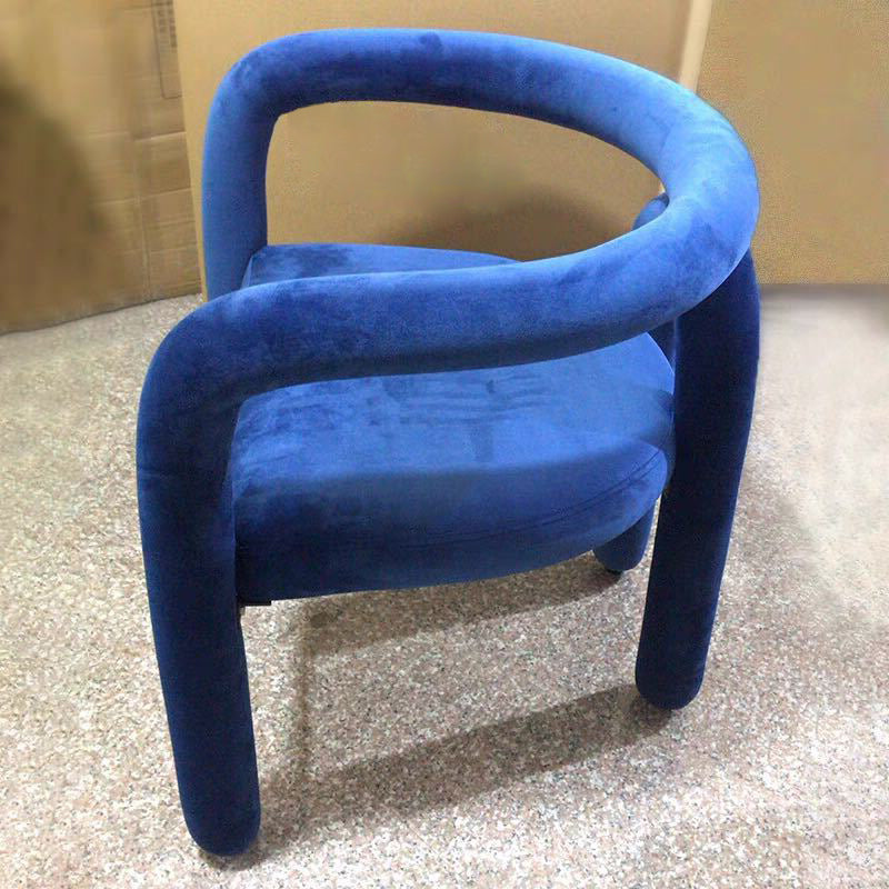 Glam Style Design Cashmere Chair Fork Bone Back Arm Kitchen Dining Chairs