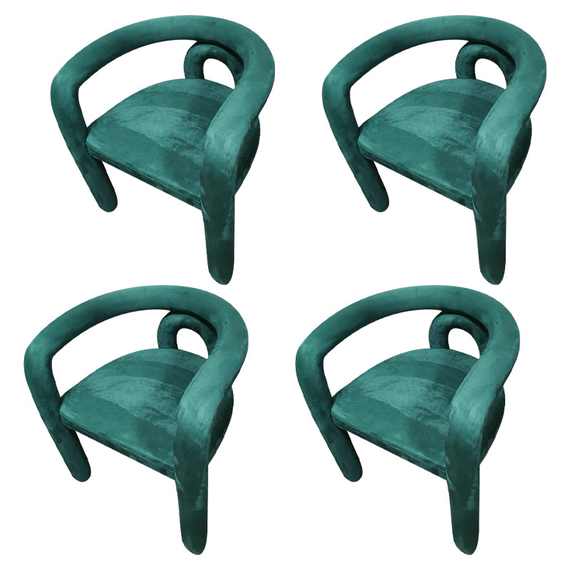 Glam Style Design Cashmere Chair Fork Bone Back Arm Kitchen Dining Chairs
