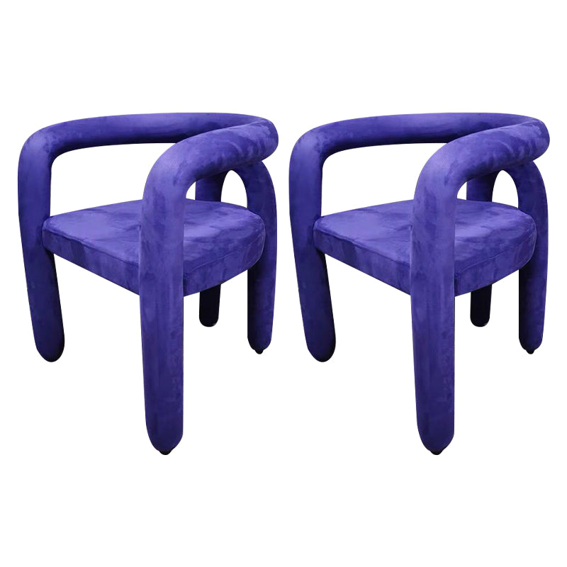 Glam Style Design Cashmere Chair Fork Bone Back Arm Kitchen Dining Chairs