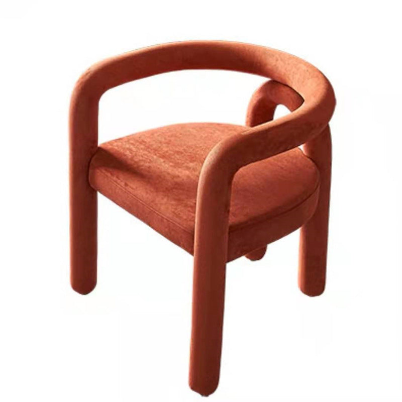 Glam Style Design Cashmere Chair Fork Bone Back Arm Kitchen Dining Chairs