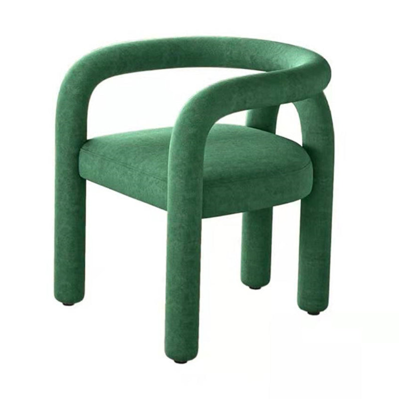 Glam Style Design Cashmere Chair Fork Bone Back Arm Kitchen Dining Chairs