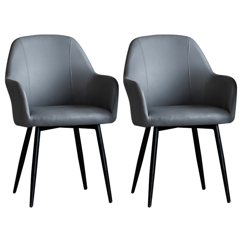 Contemporary Metal Dining Room Chairs Upholstered Armchair for Restaurant Use