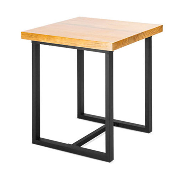Industrial Solid Wood Dining Table Brown Trestle Dining Table for Dinning Room