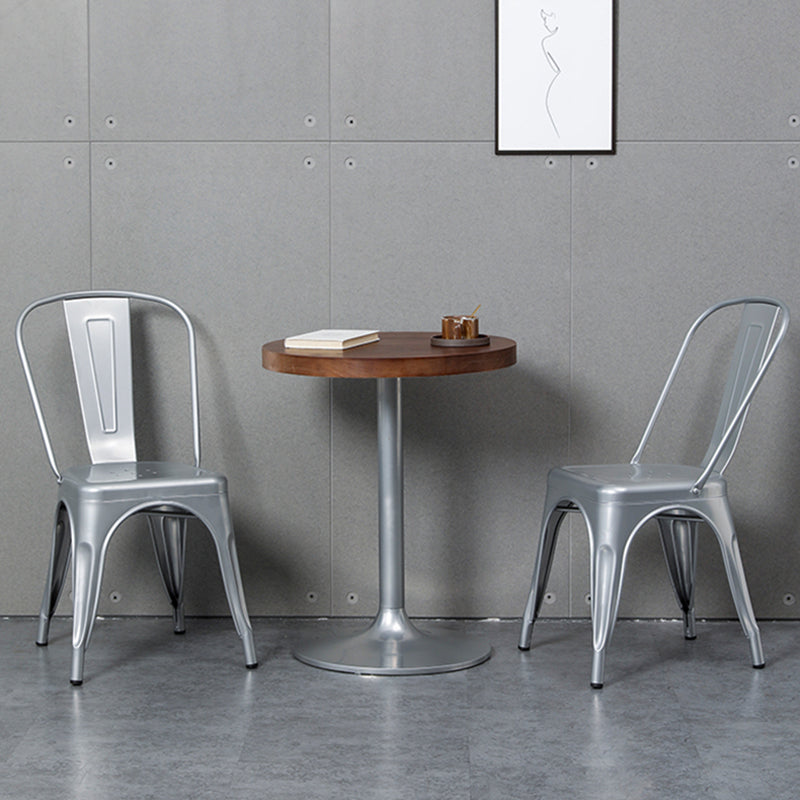 Industrial Dining Room Table Pine Solid Wood Table with Metal Base for Home Kitchen Dinner