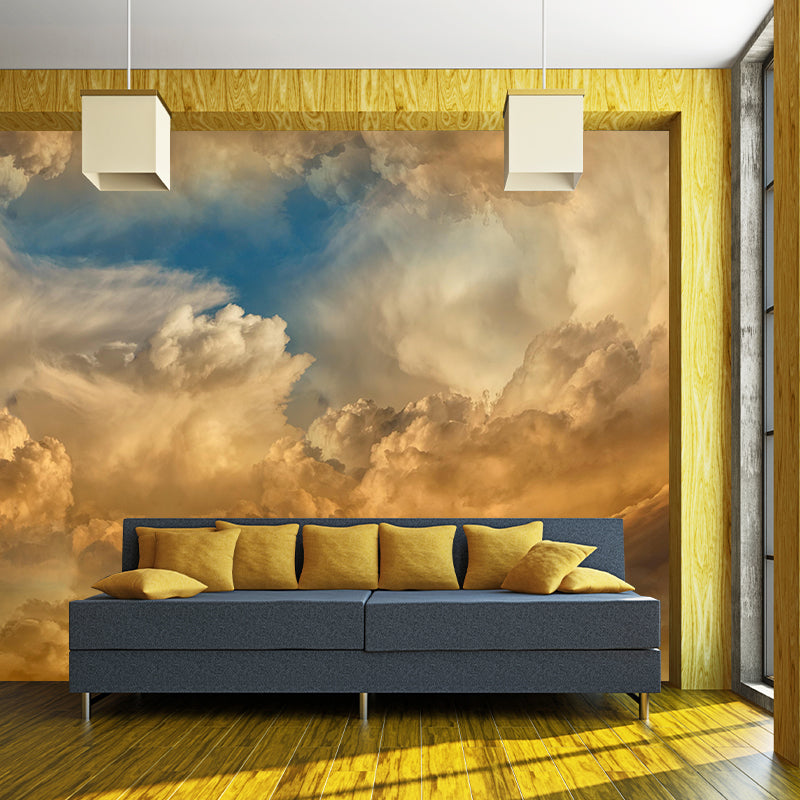 Modern Sky Landscapes Mural Environment Friendly Wall Art in Bright Color