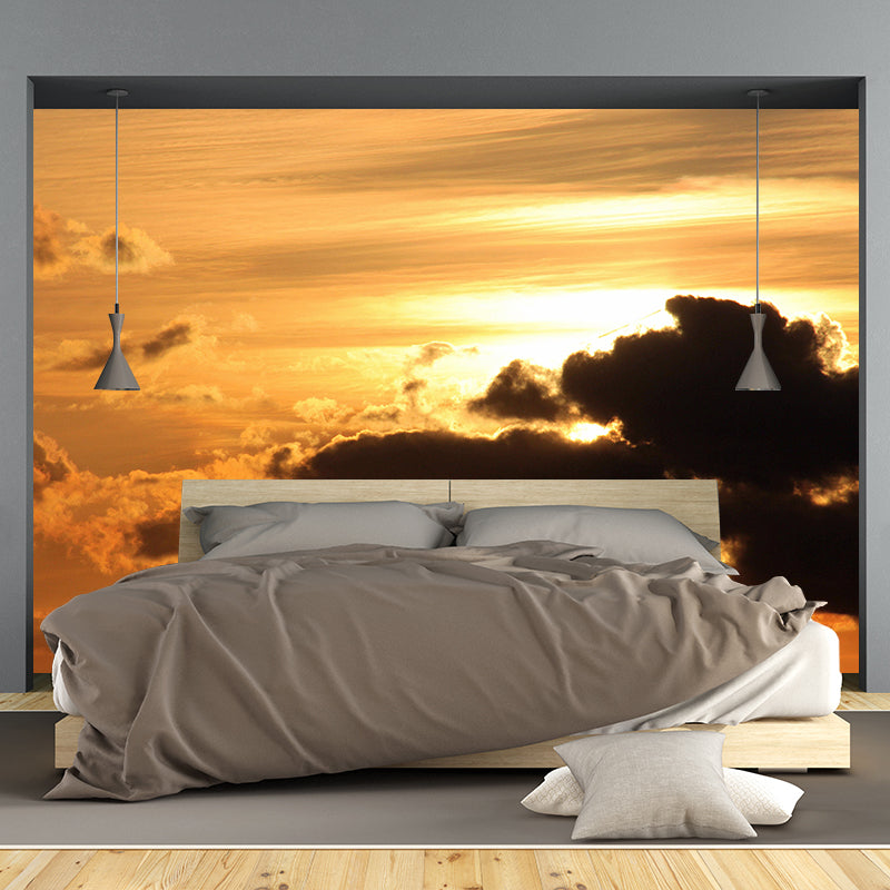 Modern Sky Landscapes Mural Environment Friendly Wall Art in Bright Color