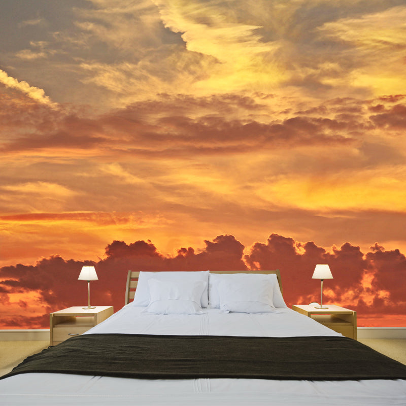 Horizontal Photography Sky Mural Stain Resistant Wall Art for Living Room