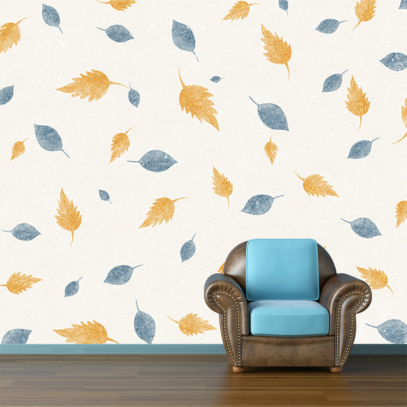 Customized Various Plants Mural Horizontal Illustration for Sleeping Room