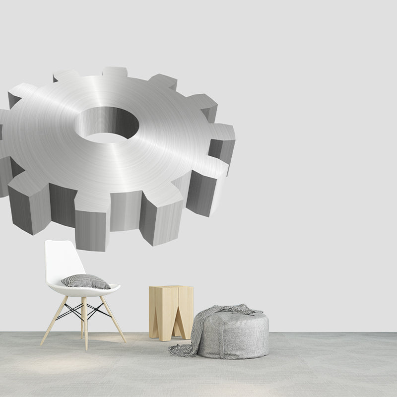 Gear Wall Mural for Sitting Room Industrial Wall Decor, Customized Size Available