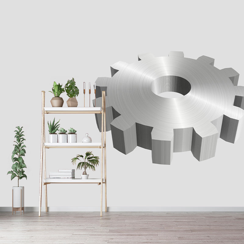 Gear Wall Mural for Sitting Room Industrial Wall Decor, Customized Size Available
