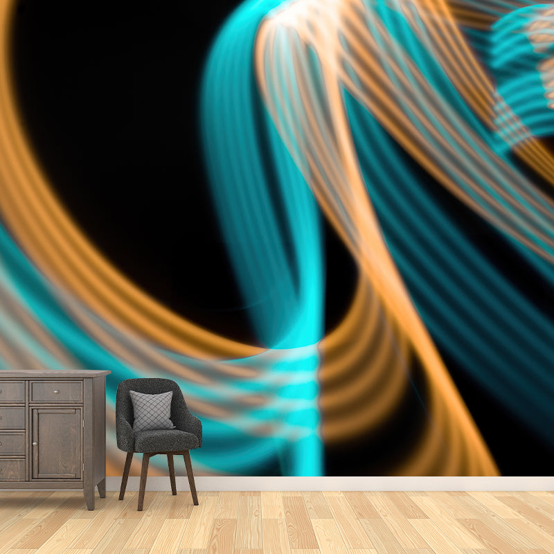 Line Abstraction Wall Covering for Home Decor, Stain Resistant, Made to Measure