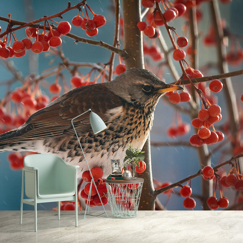 Throstle Moisture-Resistant Mural Wallpaper for Sitting Room, Customized Size Available