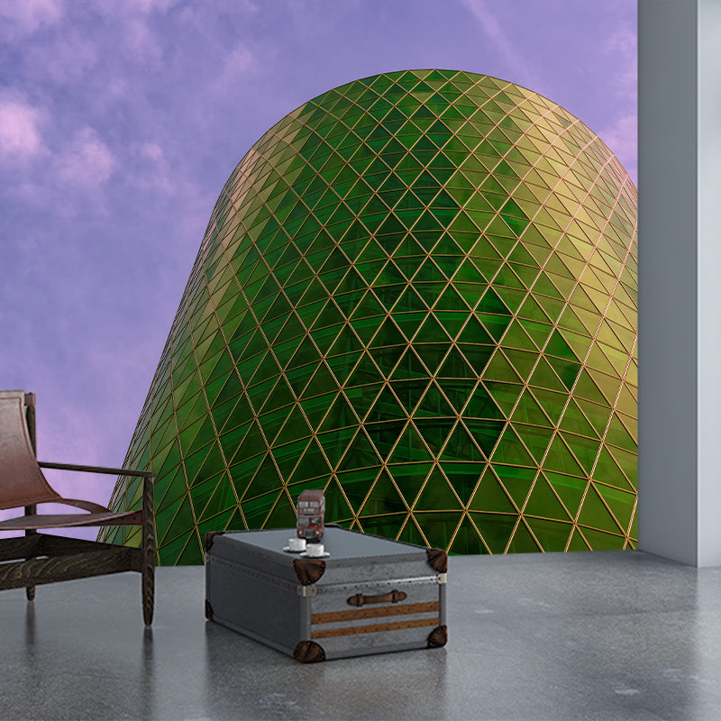 Modern City Building Mural Decal for Home Sitting Room Bedroom, Made to Measure