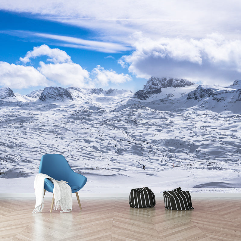 High Mountain View Mural Decal for Home Sitting Room Bedroom, Made to Measure