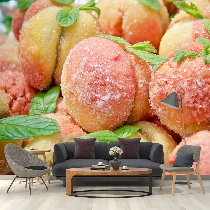 Delicious Food Mural Wallpaper for Dessert Shop Decoration, Customized Size Available
