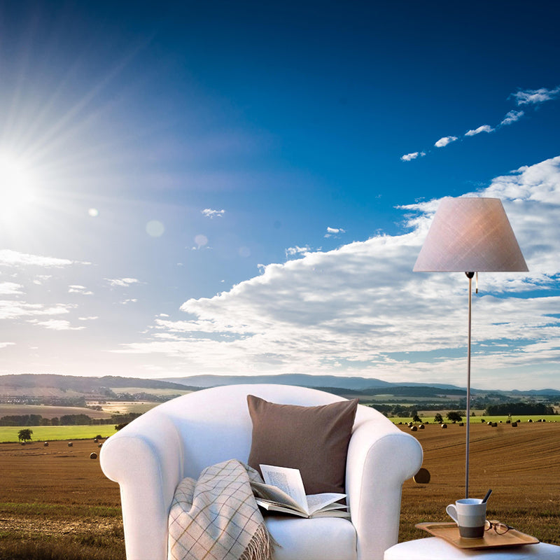 Moisture Resistant Straw Bales Mural Wall Covering for Bedroom Decoration