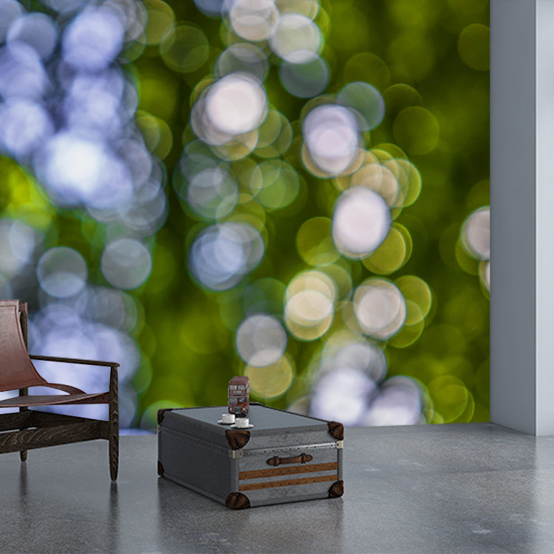 Contemporary Eco-friendly Bokeh Mural Wall Covering for Living Room Decor