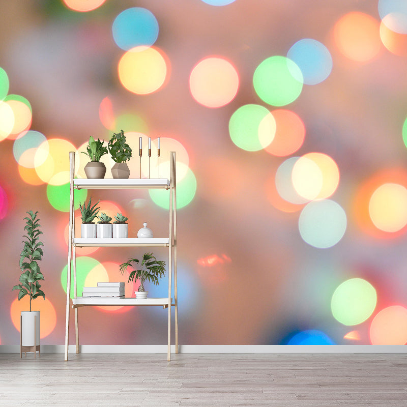 Moisture Resistant Bokeh Mural Wall Covering for Dining Room Home Decor