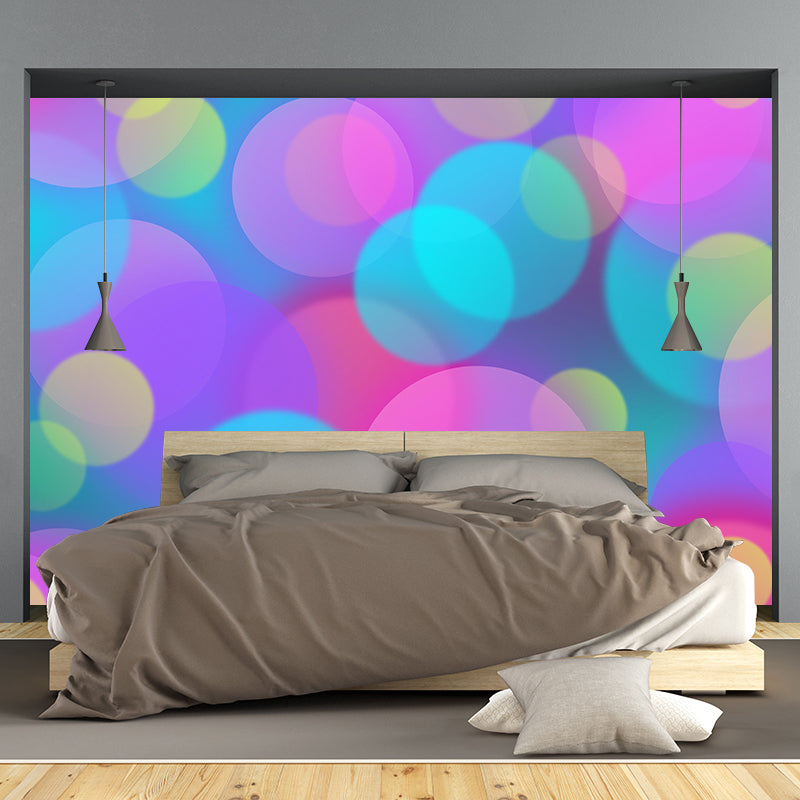 Contemporary Moisture Resistant Bokeh Mural Wall Covering for Living Room Wall Decor