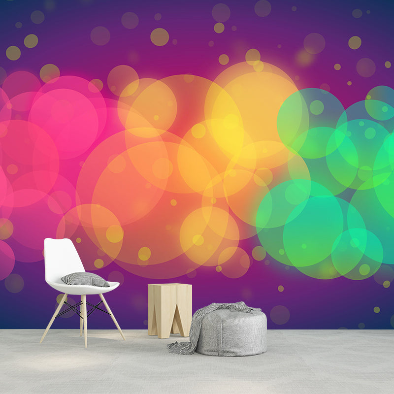 Contemporary Moisture Resistant Bokeh Mural Wall Covering for Bedroom Wall Decor