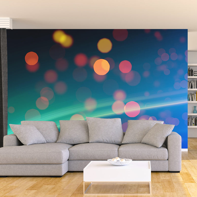 Contemporary Moisture Resistant Bokeh Mural Wall Covering for Bedroom Wall Decor