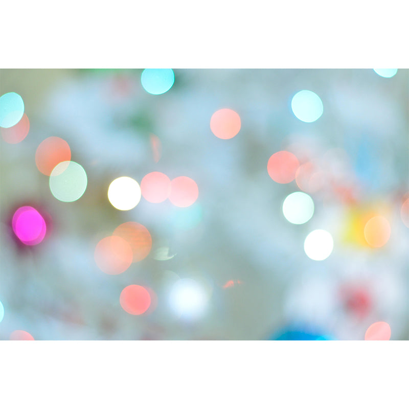 Horizontal Illustration Bokeh Wall Mural Moisture Resistant for Home Decoration