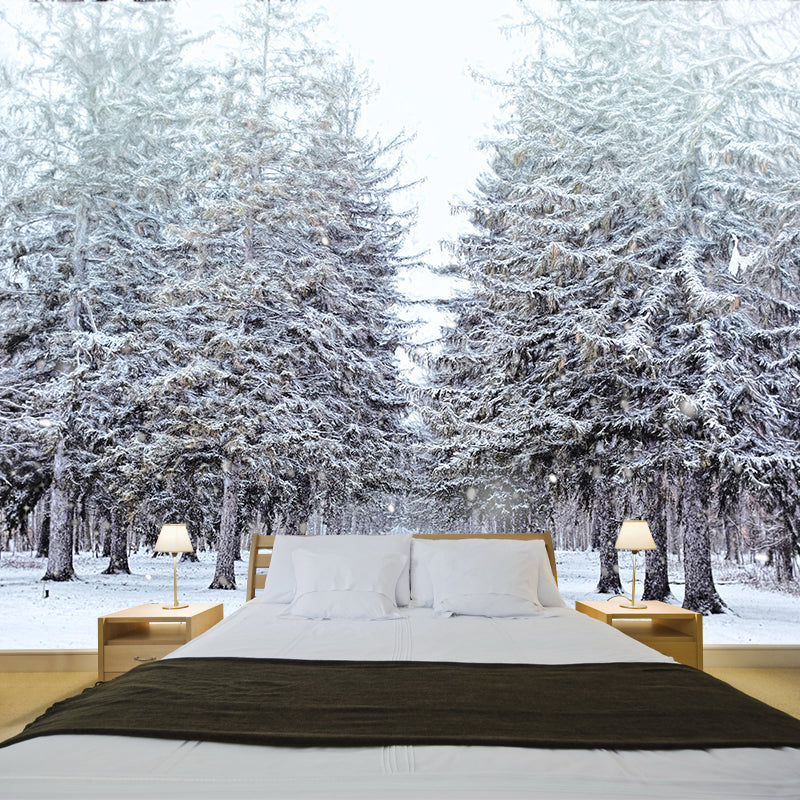 Contemporary Moisture Resistant Forest Mural Wall Covering for Kitchen Wall Decor