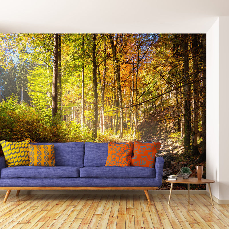Forest Moisture Resistant Mural Wall Covering for Bedroom Wall Decor