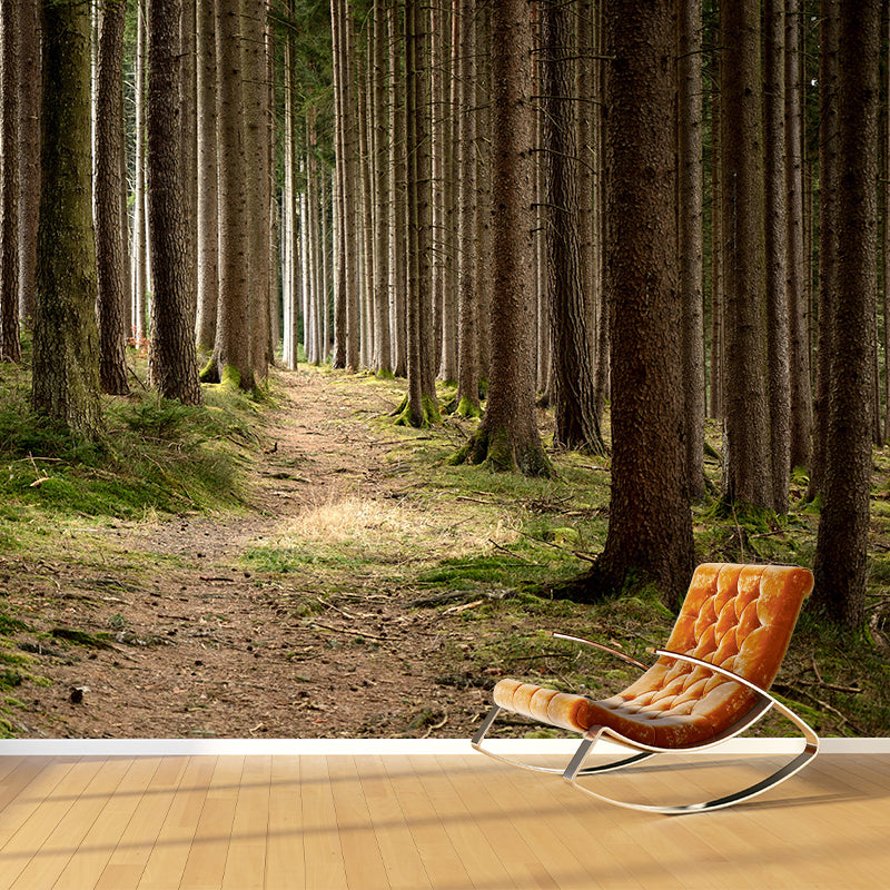 Contemporary Moisture Resistant Forest Mural Wall Covering for Dining Room Home Decor