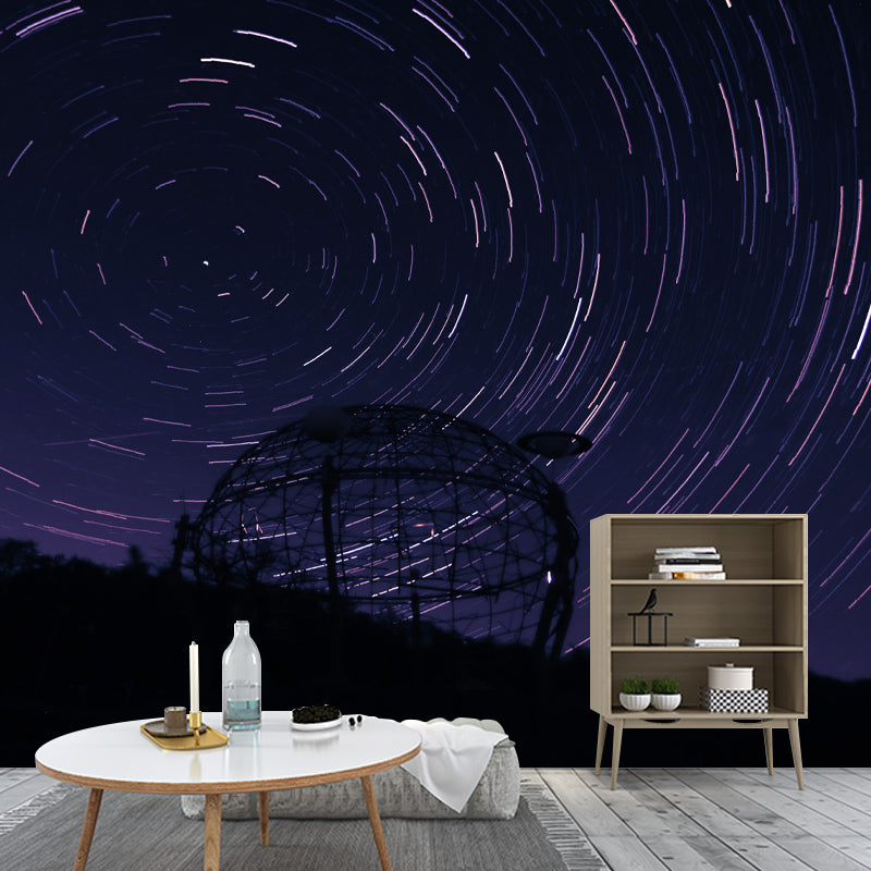 Mysterious Outer Space Wall Covering for Living Room Water Resistant Wall Decor