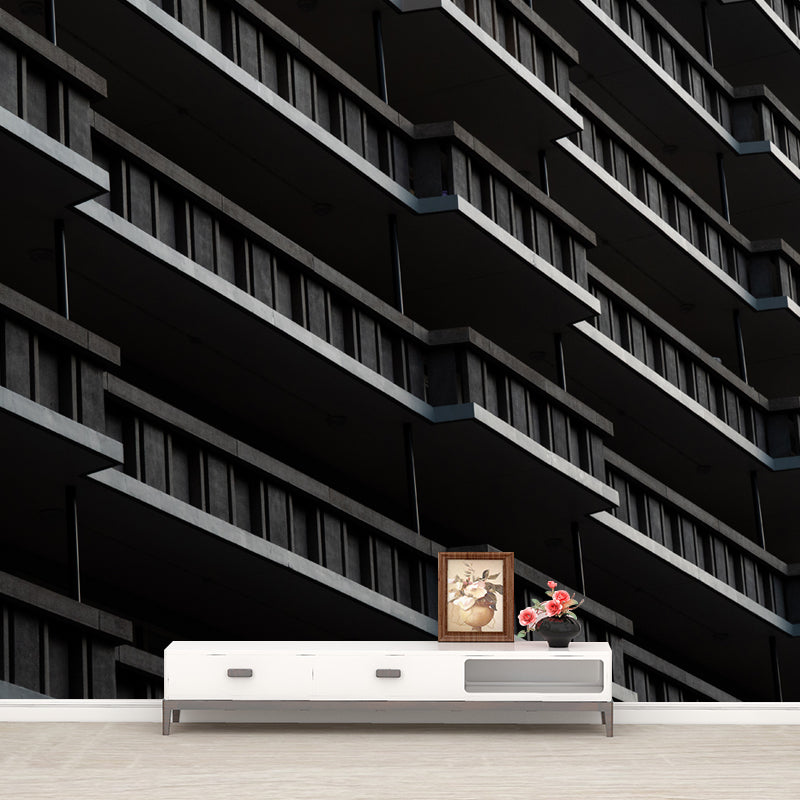 Tall Building Mural Wallpaper for Meeting Room Decoration, Moisture Resistant