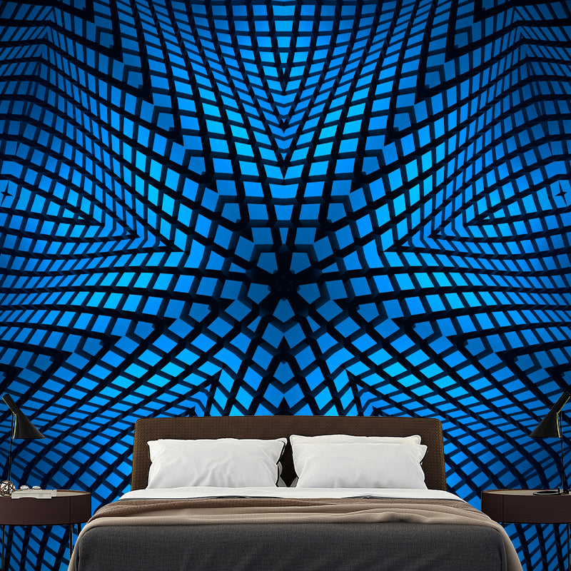 Geometric Illustration Full Size Wall Covering for Living Room, Customized Size Available