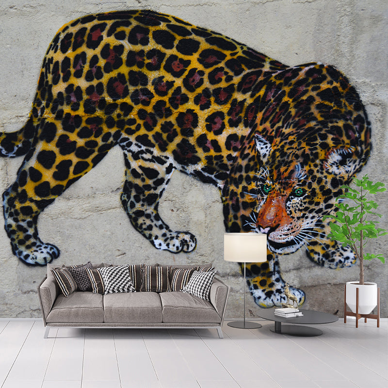 Jungle Animals Mural Wallpaper for Sitting Room Decoration, Made to Measure