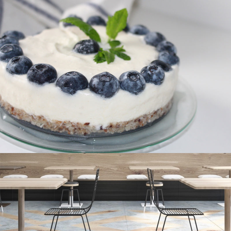 Papier peint mural Sweet Cake pour décor de magasin de desserts de couleur claire, sur mesure