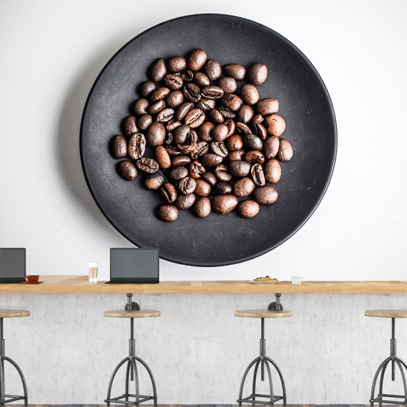 Minimalism Style Coffee Beans Mural for Coffee Shop, Personalized Size