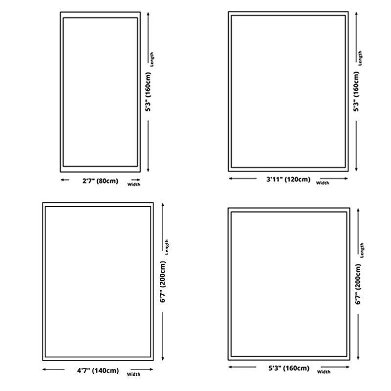 Brown Modern Rug Polyester Geometric Area Rug Non-Slip Backing Carpet for Home Decor