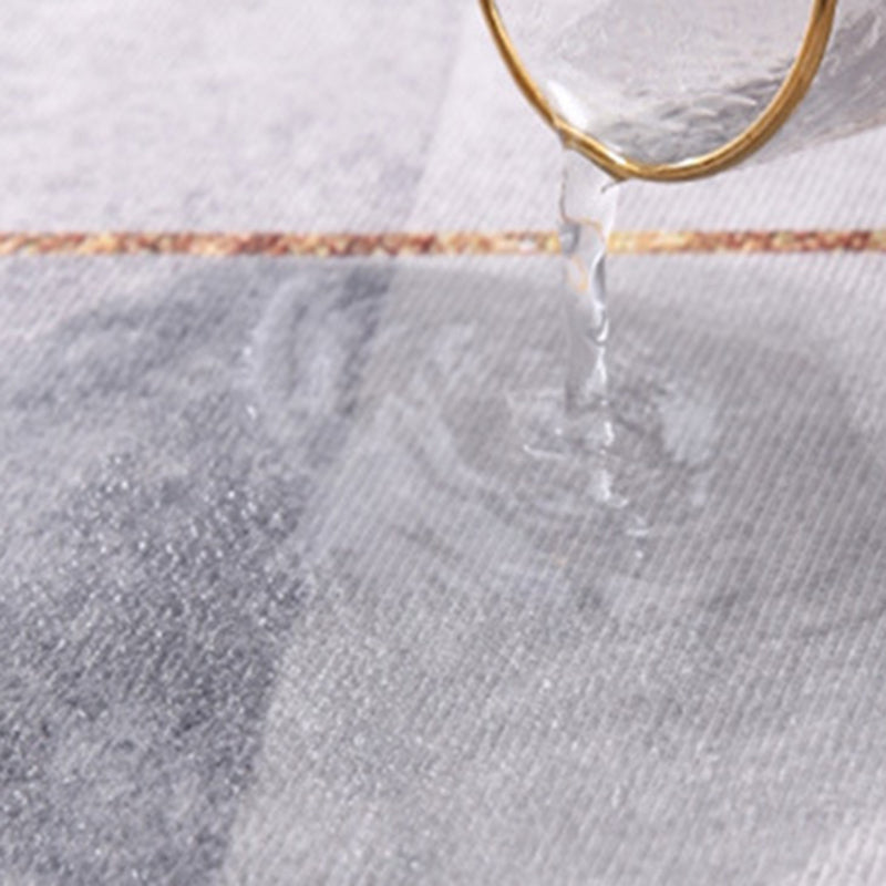 Contemporary Flowing Water Print Carpet Polyester Rug Non-Slip Backing Indoor Carpet for Living Room