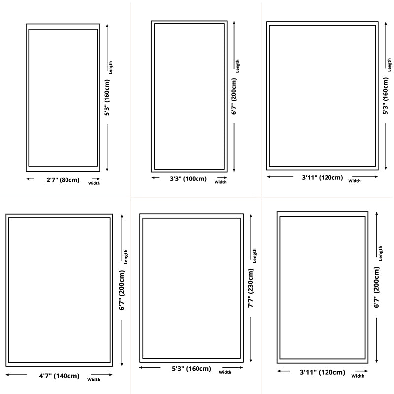 Modern Area Carpet Simple Plant Print Indoor Rug Polyester Stain Resistant Carpet for Home Decor