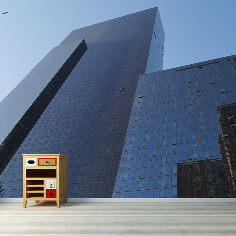 City Architecture Mural Wallpaper Mildew Resistant Modern Living Room Decoration