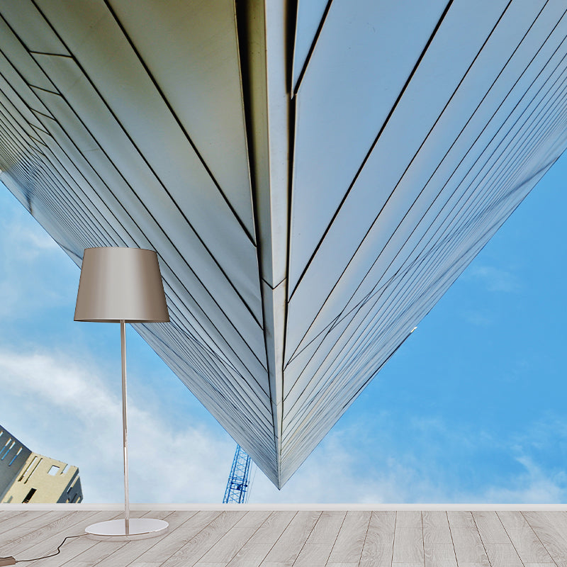 City Architecture Mural Wallpaper Mildew Resistant Modern Living Room Decoration